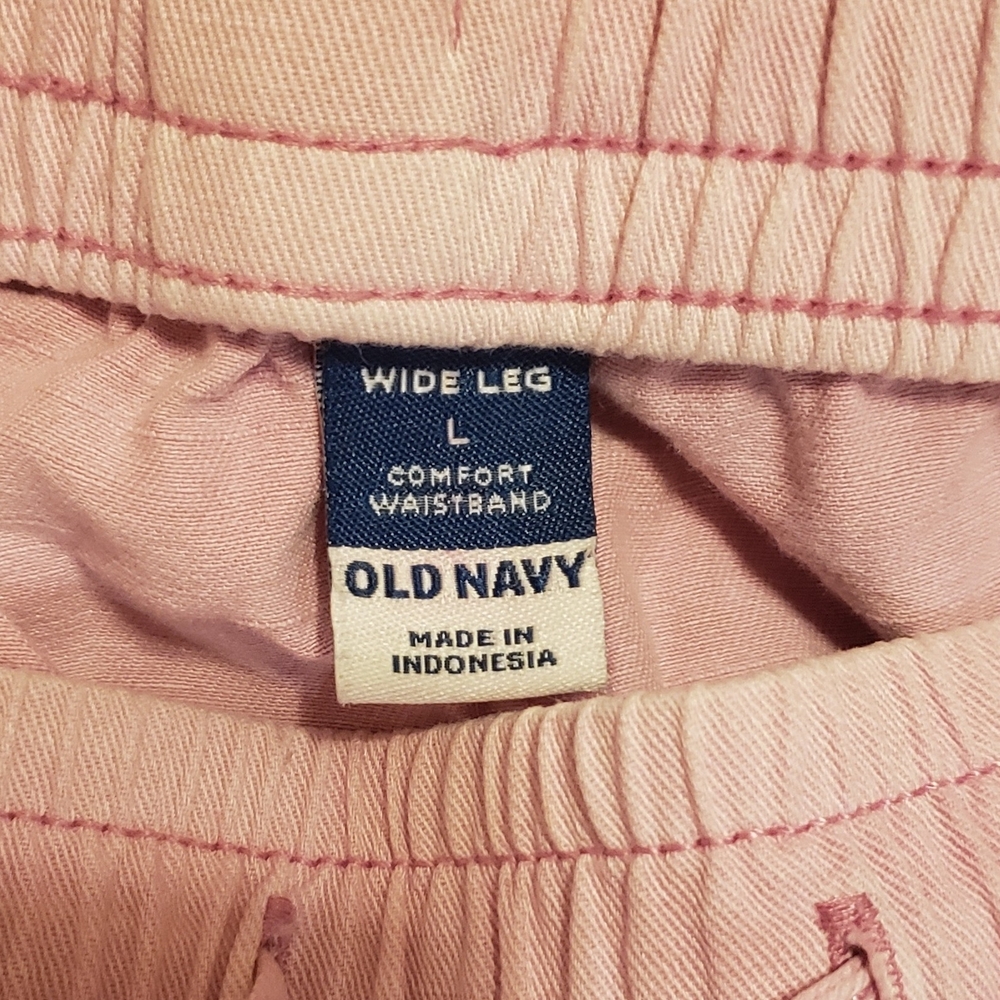 Old Navy Light Pink Wide Leg Pants - Picture 3 of 3